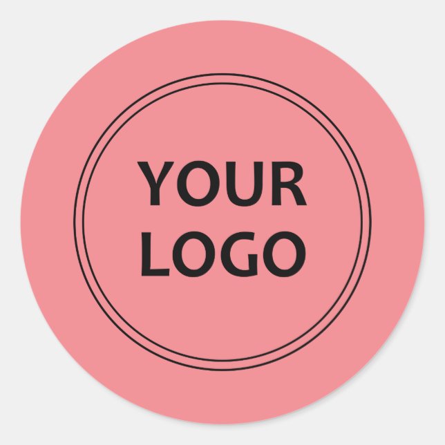 Redondo Adesivo profissional personalizado simples (Frente)