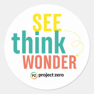 Redondo Adesivo PZ See, Think, Wonder