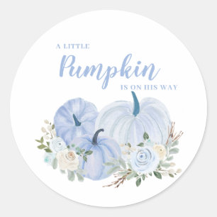 Redondo Adesivo Quadrado Little Pumpkin Blue Boy Baby Show