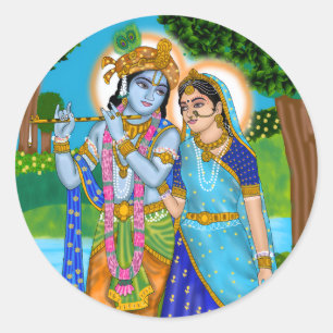 Redondo Adesivo Radha Krishna
