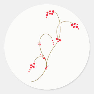 Redondo Adesivo Red Berry Round
