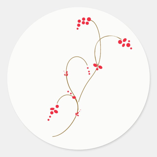 Redondo Adesivo Red Berry Round (Frente)