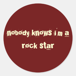 Redondo adesivo rock star red