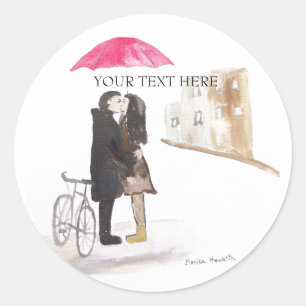 Redondo Adesivo Romance de Casamento