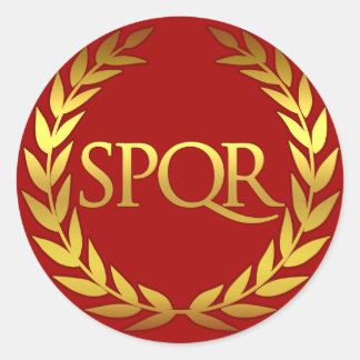Redondo adesivo romano SPQR