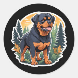 Redondo Adesivo Rottweiler