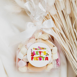 Redondo Adesivo Rótulo Rodada Festa Fiesta