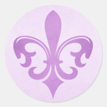 Adesivo Roxo Fleur de lis