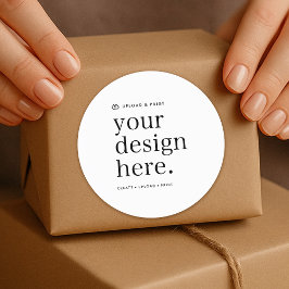 Redondo Adesivo Seu Design Carregue 3" Rodada