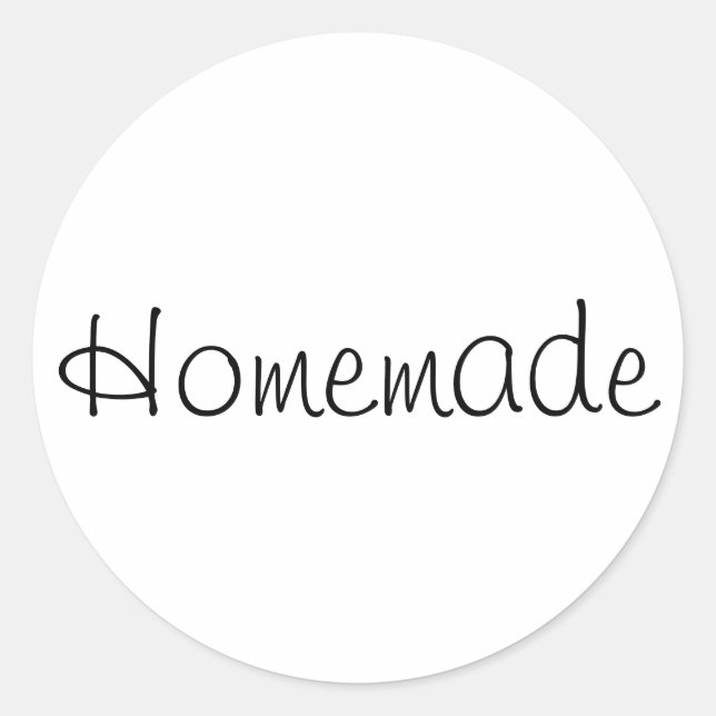 Redondo Adesivo Simples Homemade (Frente)