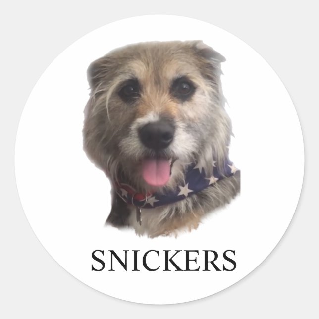 REDONDO ADESIVO SNICKERS (Frente)