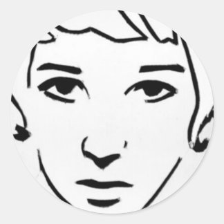 Redondo adesivo stencil