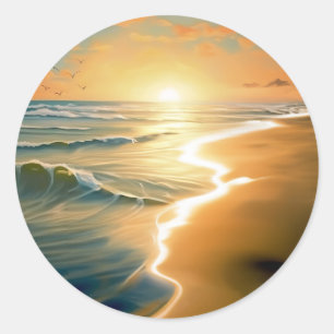Redondo Adesivo Sunrise Beach Round