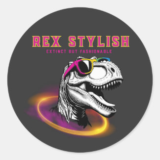 Redondo Adesivo T-Rex Fashion