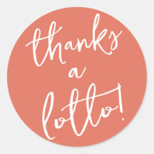 Adesivo Terracotta Obrigado Lotto