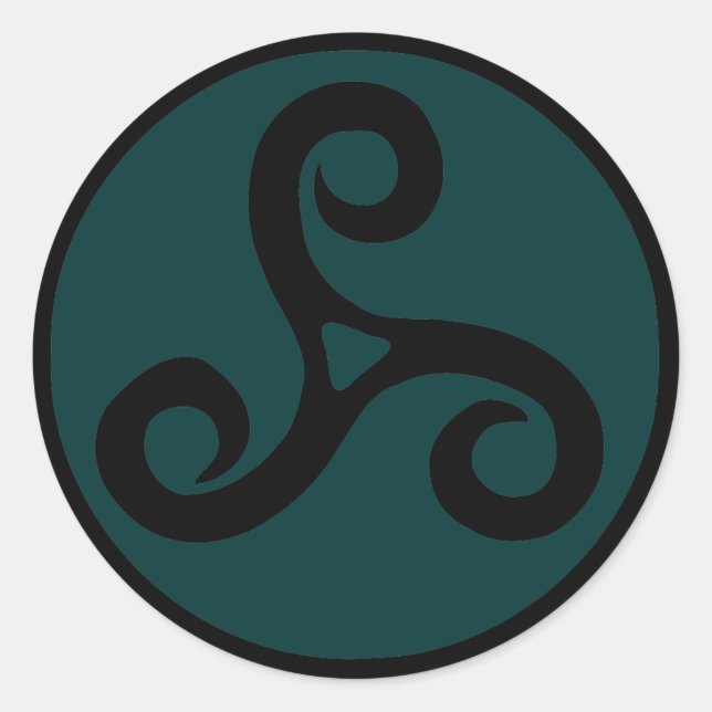 Redondo adesivo triskel (Frente)