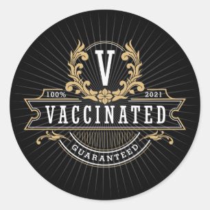 Redondo Adesivo Vacinado  Emblem Regal  VAX