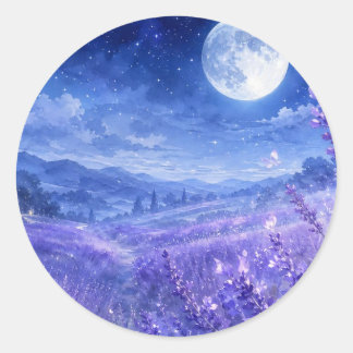 Redondo Adesivo Vale Lavanda ao Luar