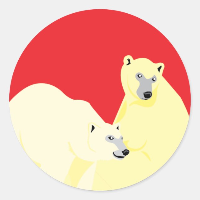 Redondo Adesivo Vermelho de Soul Inverno (Frente)