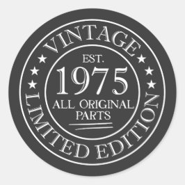 Redondo Adesivo Vintage 1975
