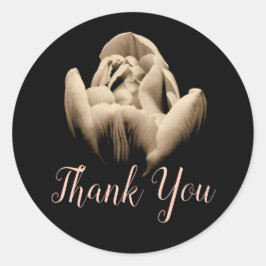 Redondo Adesivo Vintage de Tulipa Personalizado