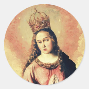 Redondo Adesivo Virgem Maria Regina Caeli