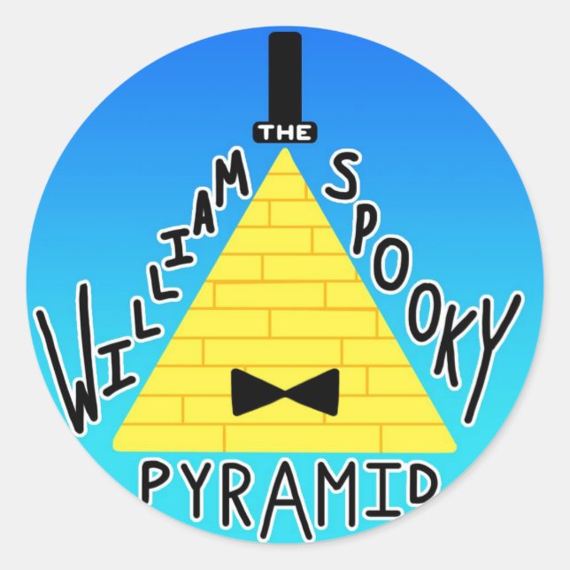 Redondo Adesivo "William the SPOOKY Pyramid" 2 (Frente)