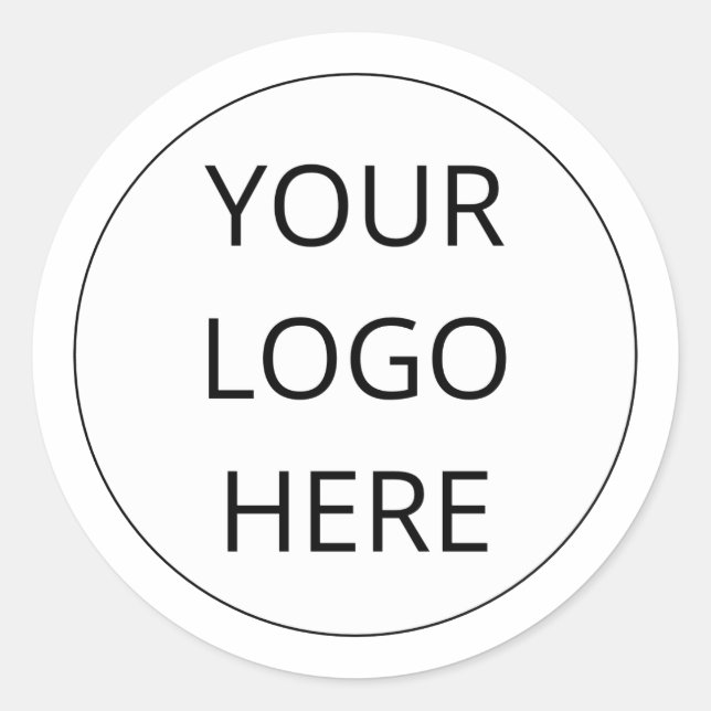 Redondo Adicione seu adesivo de selagem de envelopes de lo (Frente)