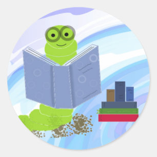Redondo Adoradores de Livros São Incríveis Adesivo