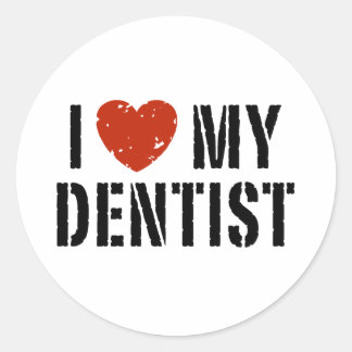 Redondo Adoro o meu adesivo de dentista