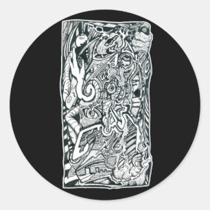 Redondo Ansiedade, por Brian Benson, adesivo