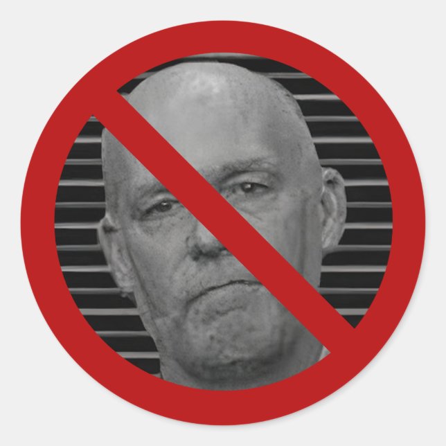 Redondo Apenas diga não ao adesivo Greg (Frente)