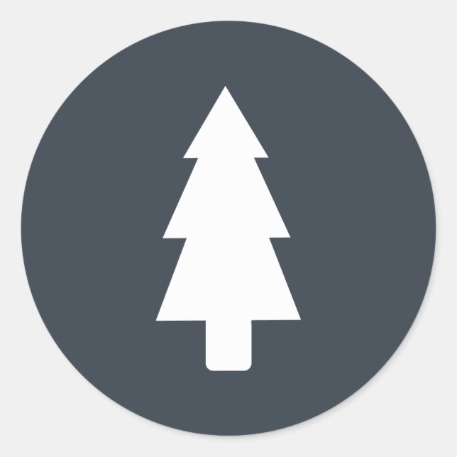 Redondo Aproveite o adesivo da árvore de Natal (Frente)