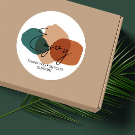 Redondo Aproveite o adesivo de empacotamento empresarial