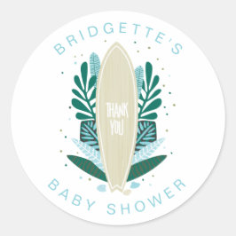 Redondo Aqua Baby On Conselho Obrigado Clássico Do Adesivo