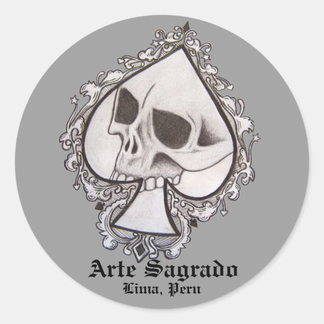 Redondo Arte Sagrado, adesivo (Frente)