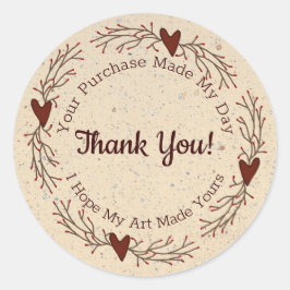 Redondo Artista Obrigado Pelo Seu Adesivo De Redondos De C