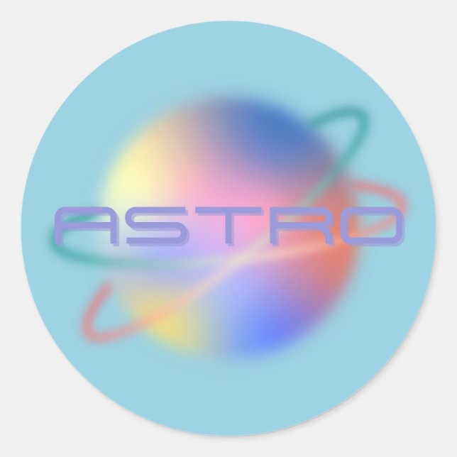 Redondo "Astro" - Adesivo Planeta (Frente)
