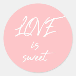 Redondo Bakery Love é um doce adesivo de embalagens de neg