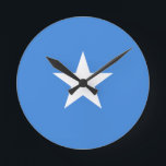 Redondo Bandeira do Relógio de Muro da Somália<br><div class="desc">Bandeira do Relógio de Muro da Somália</div>