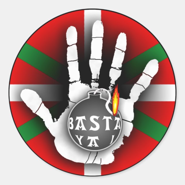 Redondo Basta você! Adesivo (Frente)