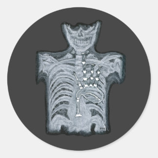 Redondo Bolsas no seu coração - Ed escocês. Adesivo