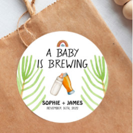 Redondo Brewery Baby - Cor - Adesivo para Lembrancinha de 