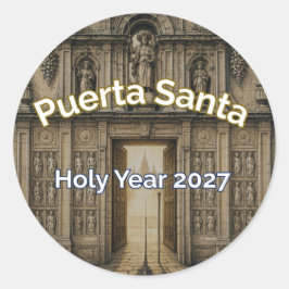 Redondo Camino Puerta Santa Ano Santo 2027 Adesivo