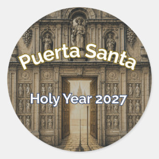 Redondo Camino Puerta Santa Ano Santo 2027 Adesivo