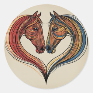 Redondo Cavalos amam adesivo