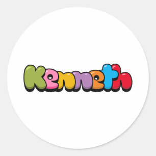 Redondo Clássico Adesivo da Ronda Kenneth