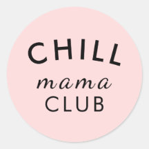 Clube Cool Mama Adesivo Rosa Peachy