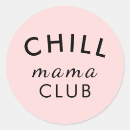 Redondo Clube Cool Mama Adesivo Rosa Peachy