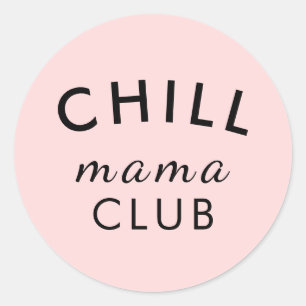Redondo Clube Cool Mama Adesivo Rosa Peachy